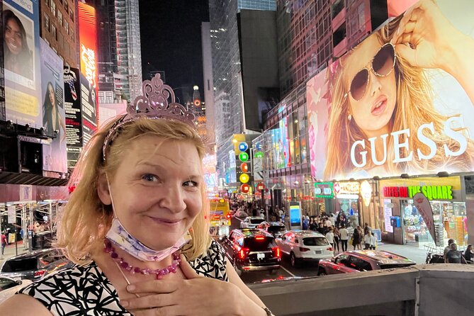 75-Minutes NYC Sightseeing Night Double Decker Bus Tour - Times Square and the Empire State Building Spire Lighting Up