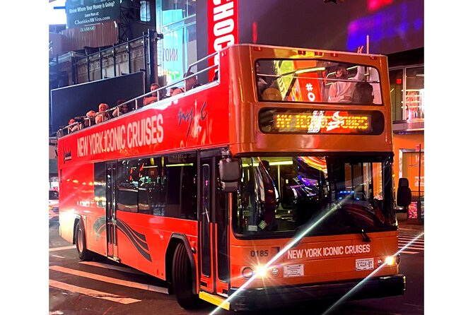 75-Minutes NYC Sightseeing Night Double Decker Bus Tour - The Core Route: Midtown to Lower Manhattan by Night
