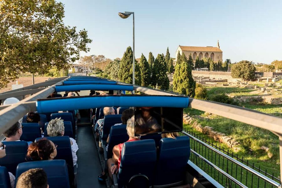 Alcudia: ALCUDIA City TOUR Open Top Bus, open-top bus tour - Hotel pickup and the timing reality check
