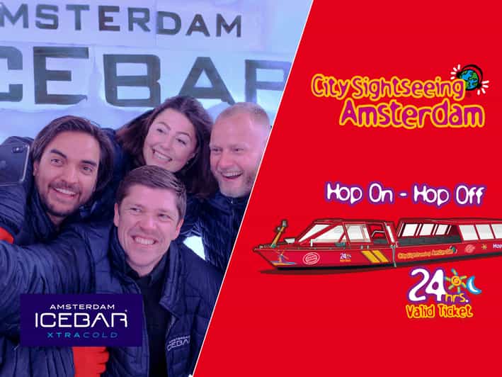 Amsterdam: 24-Hour Hop-On Hop-Off Boat and XtraCold Icebar - Key Points You’ll Actually Care About