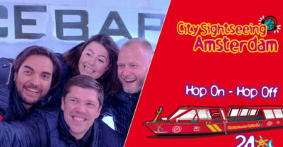 Amsterdam: 24-Hour Hop-On Hop-Off Boat and XtraCold Icebar - The Canal Belt by Boat: Red, Green, and Blue Lines (Summer vs Winter)