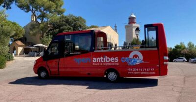 Antibes: 1 or 2-Day Hop-on Hop-off Sightseeing Bus Tour - Inside the open-top bus: 360 views with a UV-protected roof