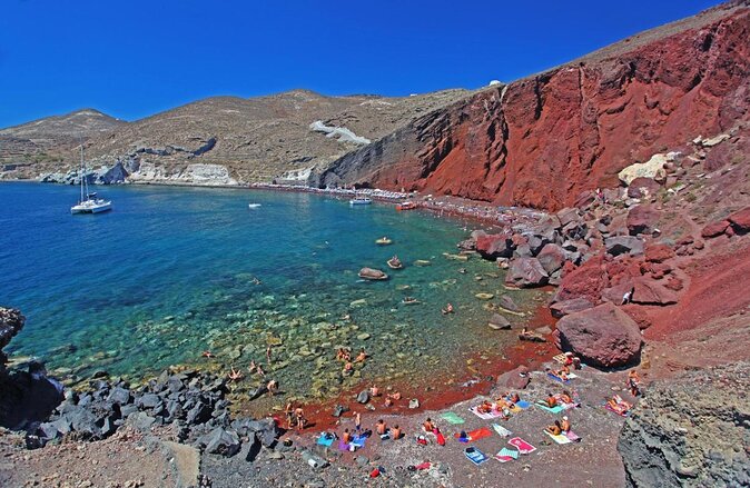Archaeological Bus Tour to Akrotiri Excavations & Red Beach - Key highlights worth your attention