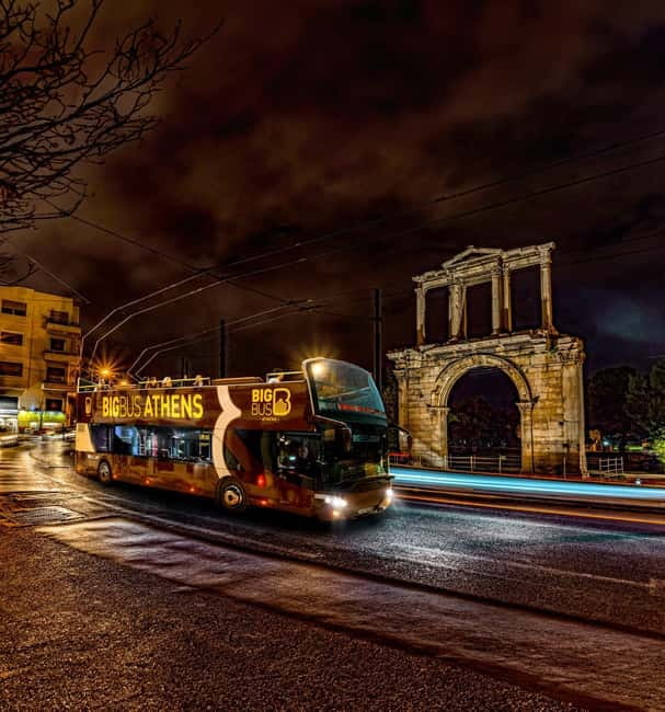 Athens: Big Bus Live-Guided Night Tour by Open-Top Bus - Central Athens highlights: Parliament, Syntagma, and the city core