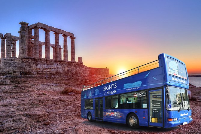 Athens Combo: Hop-on Hop-off Bus & Cape Sounion Sunset Tour - Omonoia to Plaka: quick Athens orientation without the stress
