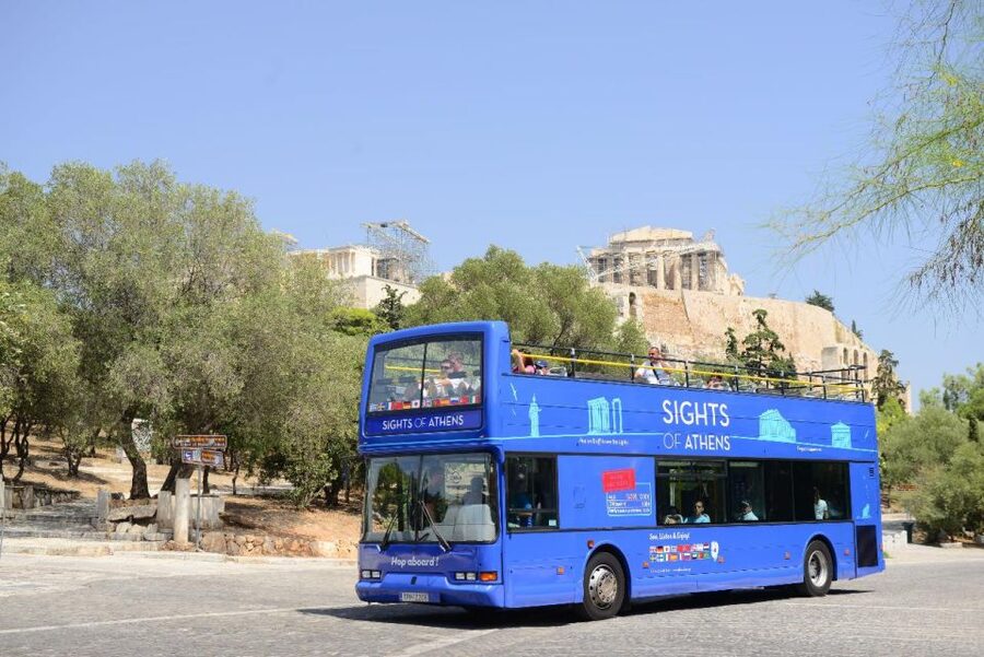 Athens: Island Cruise with Lunch & Hop-On Hop-Off Bus Ticket - Morning logistics: where to meet and how to get on the right bus