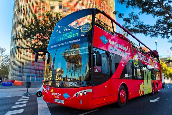 Barcelona City Tour Hop-On Hop-Off with Optional Boat - East Route: Gaudí Structures Plus Port and Beach Views