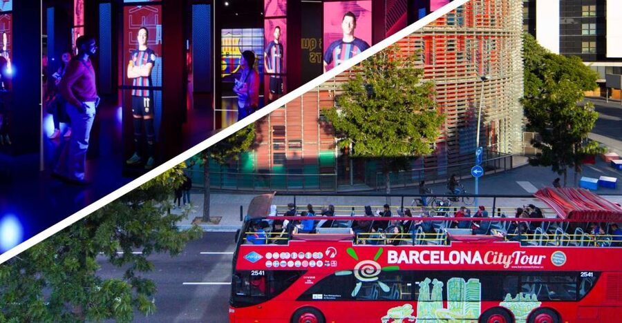 Barcelona Hop-On Hop-Off Bus and FC Barcelona Immersive Tour - Sagrada Familia, Park Güell, and the Modernisme icons you can chain together