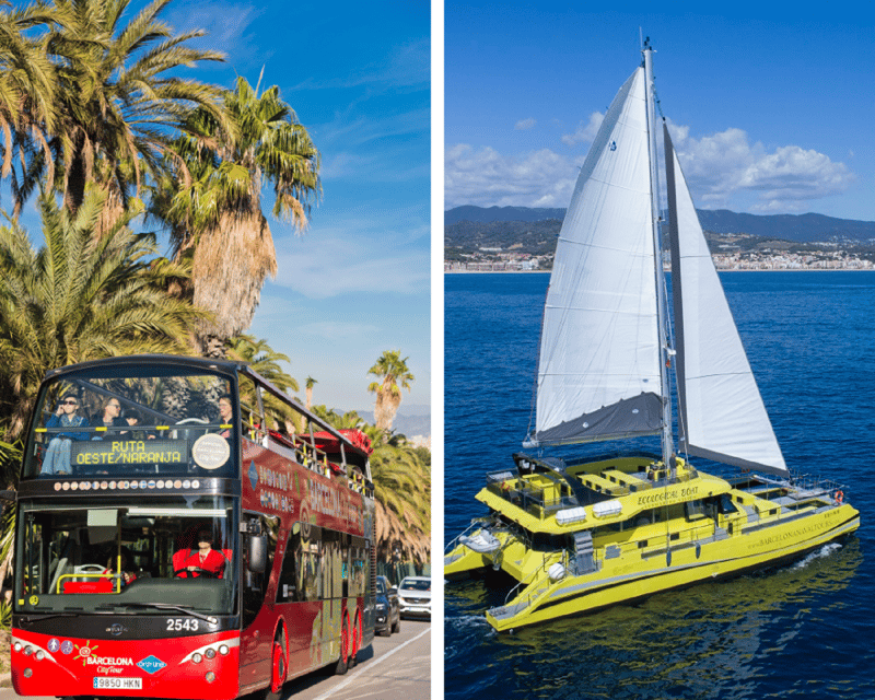 Barcelona: Hop-On Hop-Off Bus with Sailing Cruise - Key highlights at a glance