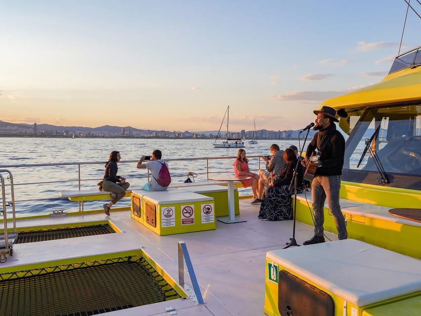 Barcelona: Hop-On Hop-Off Bus with Sailing Cruise - City Sailing Barcelona catamaran cruise: what you can expect on the water