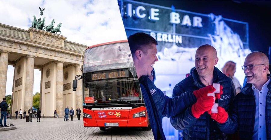Berlin: Hop-On Hop-Off Bus and Icebar Ticket Combo - Using the audio guide and map: turning a bus ride into city context