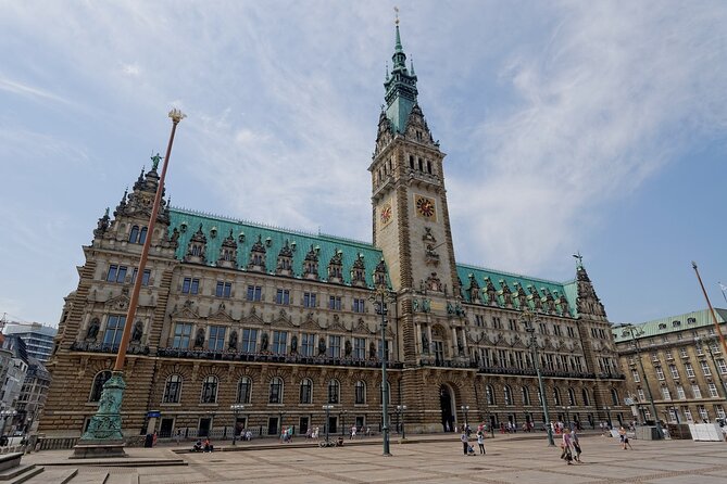 Best of Hamburg: City Sightseeing Hop-On Hop-Off Bus Tour - English audio, live driver volume, and rainy-day window fog