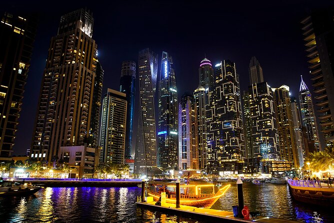Big Bus Dubai Open Top Night Tour - Entering The Dubai Night Scene From Dubai Mall