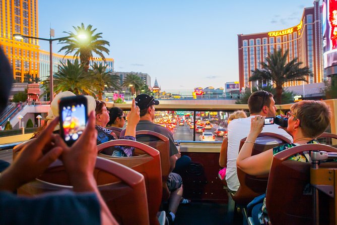 Big Bus Las Vegas: Sightseeing Night Tour by Open-Top Bus - Getting on Board: High Roller Starting Point and First-Come Seating
