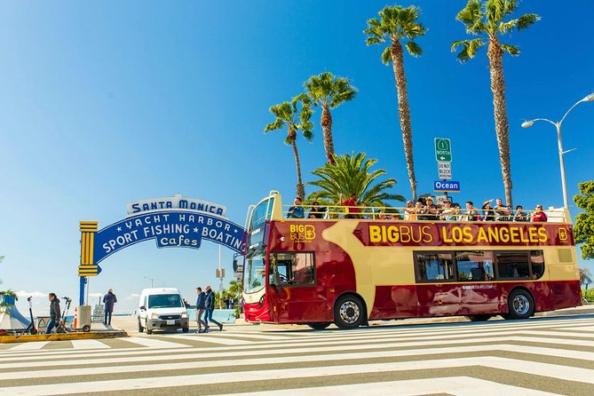 Big Bus Los Angeles: Hop-on Hop-off Sightseeing Tour - Beach Loop to Santa Monica and Venice: pier views, then the boardwalk