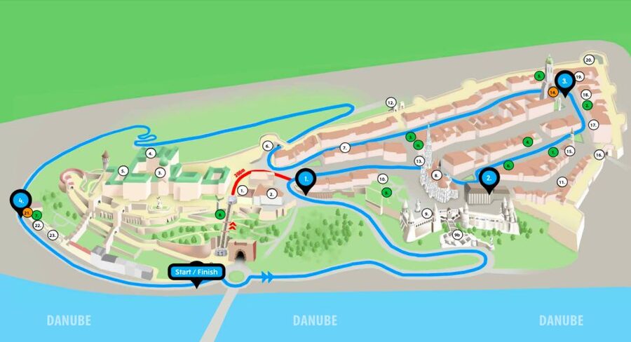 Budapest: Official Buda Castle Electric Hop-On Hop-Off Bus - Electric Comfort Up Castle Hill