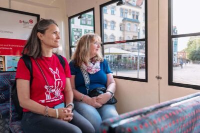 Bus tour through Erfurt's old town - Cathedral hill and the Gloriosa bell: the big start