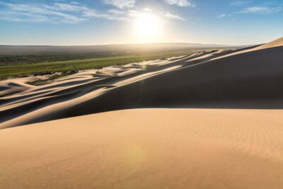 Bus tour to visit Gobi 4 day - Day 2: Horse Ride, Ice Valley Stop, and the Road to Khongor Dunes