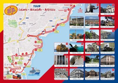 Catania: Hop-On Hop-Off Bus Tour to Acicastello & Acitrezza - Getting on board in Catania: meeting point and boarding rhythm