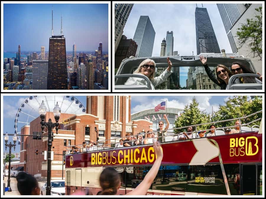 Chicago: 360 CHICAGO & Hop-on Hop-off Bus Tour (Save 20%) - Two iconic experiences in one ticket: bus + 360 CHICAGO