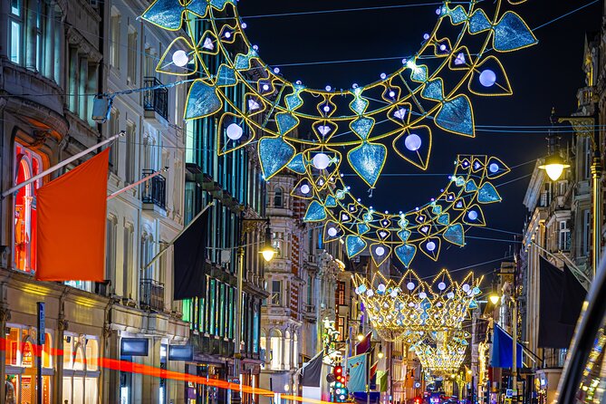 Christmas Lights Afternoon Tea Bus Tour - Oxford Street: Where Shopping Energy Meets Winter Lighting