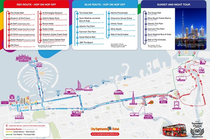 City Sightseeing Dubai Hop-On Hop-Off Bus Tour - Sunset and Night Tour: a fixed loop worth it for the lights