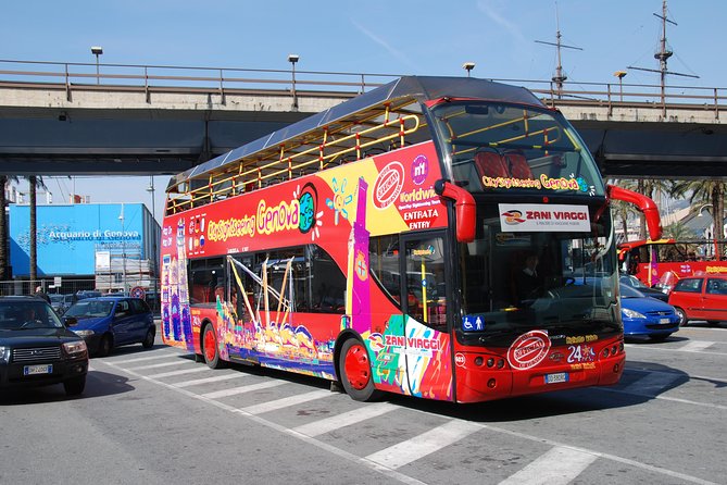 City Sightseeing Genoa Hop-On Hop-Off Bus Tour - Crowds, staff, and the hot-port boarding scene