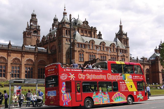 City Sightseeing Glasgow Hop-On Hop-Off Bus Tour - Yellow Route: electric-bus afternoon option with west and river coverage