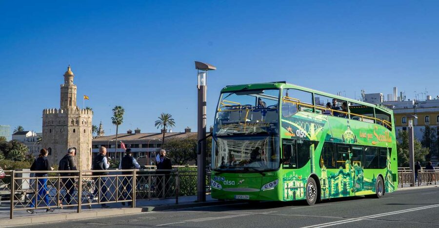 Combo: Hop on hop off + Flamenco Show & Walking tours - Hop-On Hop-Off bus: using the 14 stops and audio guide