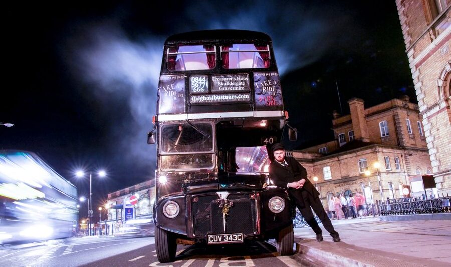 Comedy Horror Show: York Ghost Bus Tour - Getting On The Necrobus Near York Station