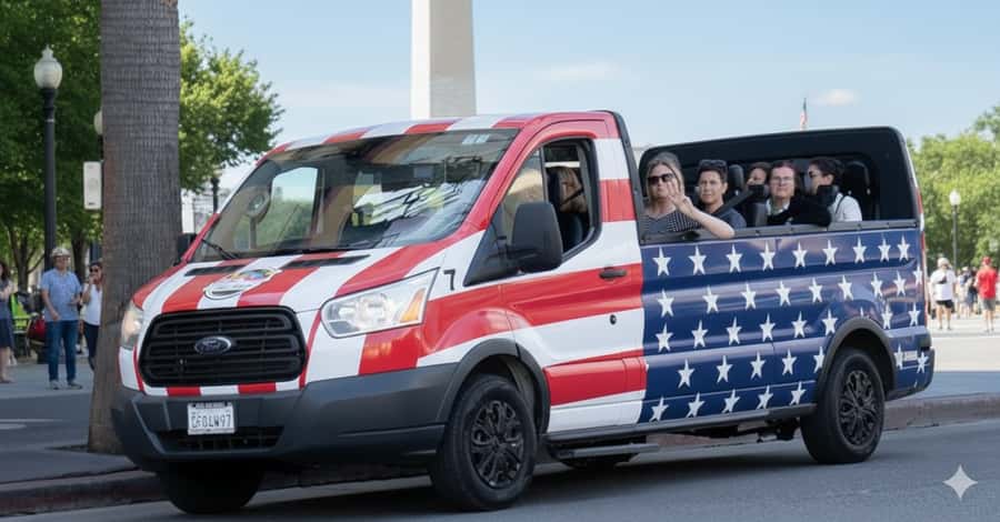 D.C: Monuments & History Guided Open-Air Bus Tour-Day &Night - Two Hours That Cover Washington’s Biggest Hits
