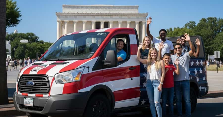 D.C: Monuments & History Guided Open-Air Bus Tour-Day &Night - Washington Monument: A Stop Built For Scale (And Photos)