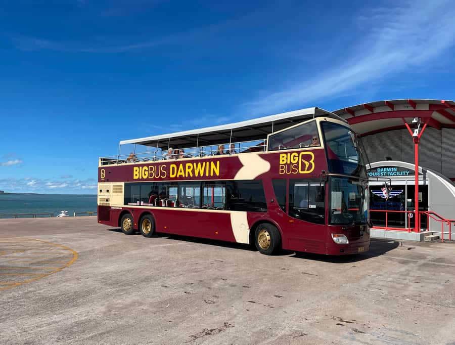 Darwin: Big Bus Open-Top Hop-on Hop-off Tour - How the Hop-On Hop-Off Loop Plays in Real Life