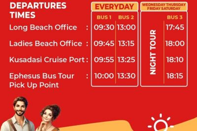 Ephesus Bus Tour Ticket - Pickup, air-conditioning, and narration you can use