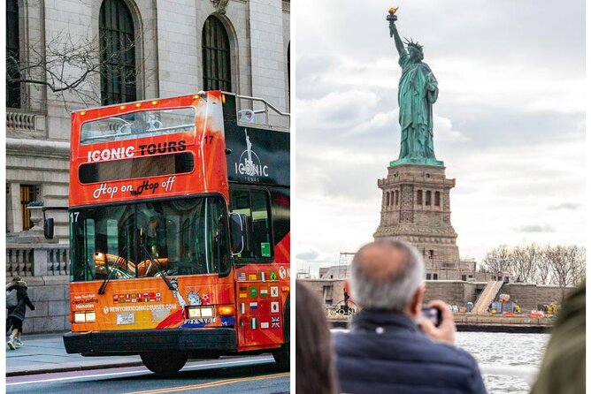 Express Sightseeing Bus Tour with Statue of Liberty Cruise Combo - Route run: from West 47th Street to Pier 36