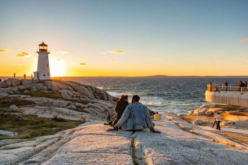From Halifax: Peggy's Cove Bus Tour - The Peggy’s Cove Village Below: Shops, a Gallery, and Eating Options