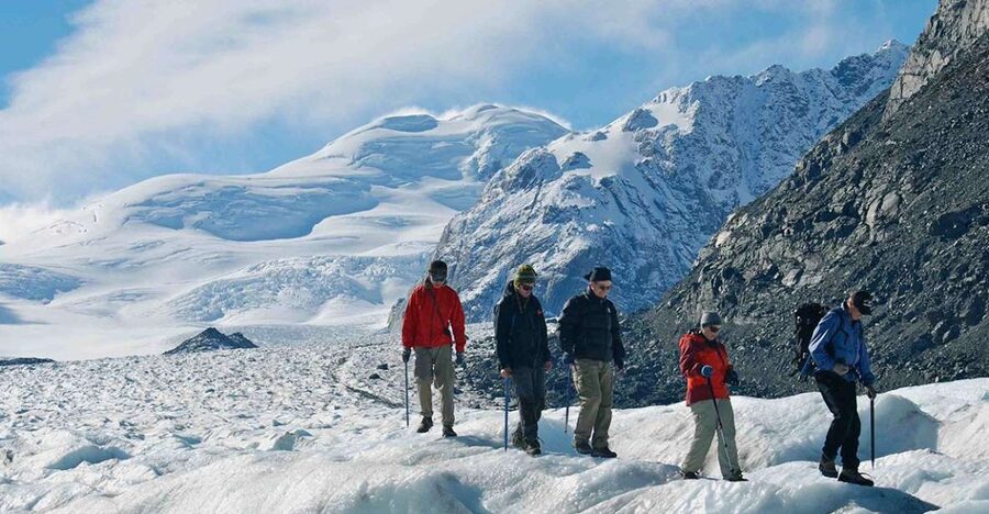 From Queenstown: Mount Cook Heli-Hike and Bus Tour Combo - Mount Cook Village Photo Stop, Then High Country Salmon
