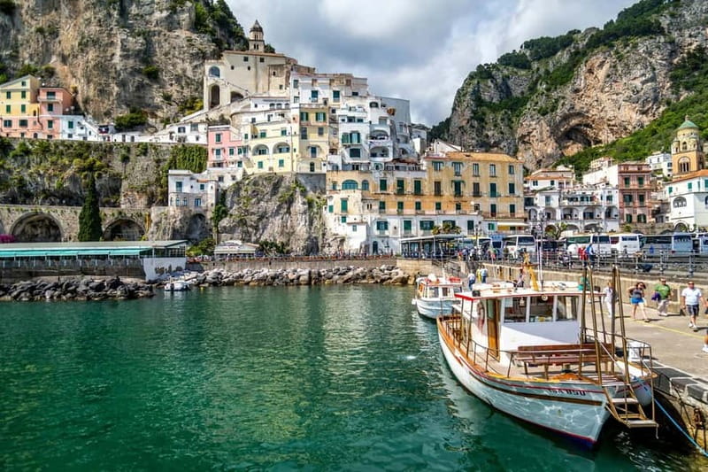 From Sorrento: Amalfi Coast Guided Bus Tour and Ferry Ride - Free time in Amalfi: pastries, a beer, and wandering with purpose