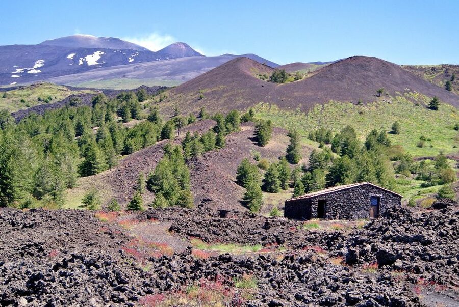 From Taormina: Mount Etna Guided Bus Tour - From Taormina pickups to the orange ETNA bus