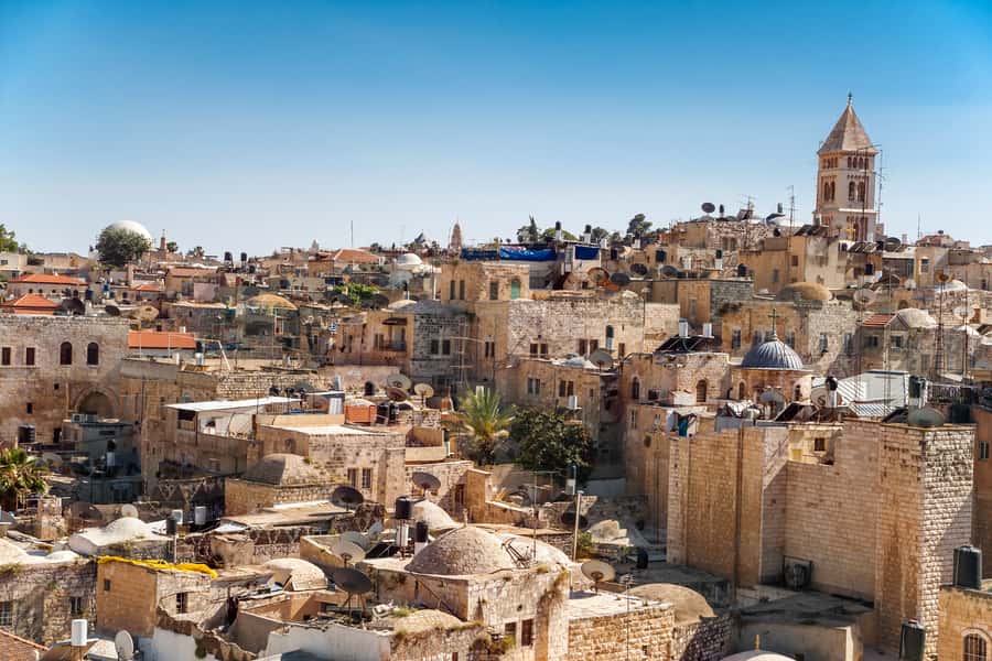 From Tel Aviv: Jerusalem Old & New City Bus Tour - Mount of Olives views: your orientation shortcut