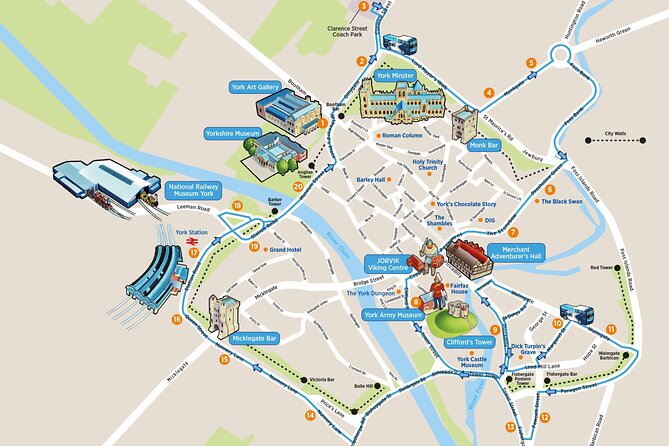 Golden Tours York Hop-on Hop-off Open Top Bus Tour with Audio Guide - Your Smart Game Plan: Cover York with One Hour of Riding