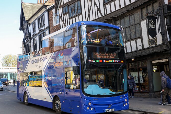 Golden Tours York Hop-on Hop-off Open Top Bus Tour with Audio Guide - Getting On at Exhibition Square and Using Your Ticket Without Stress