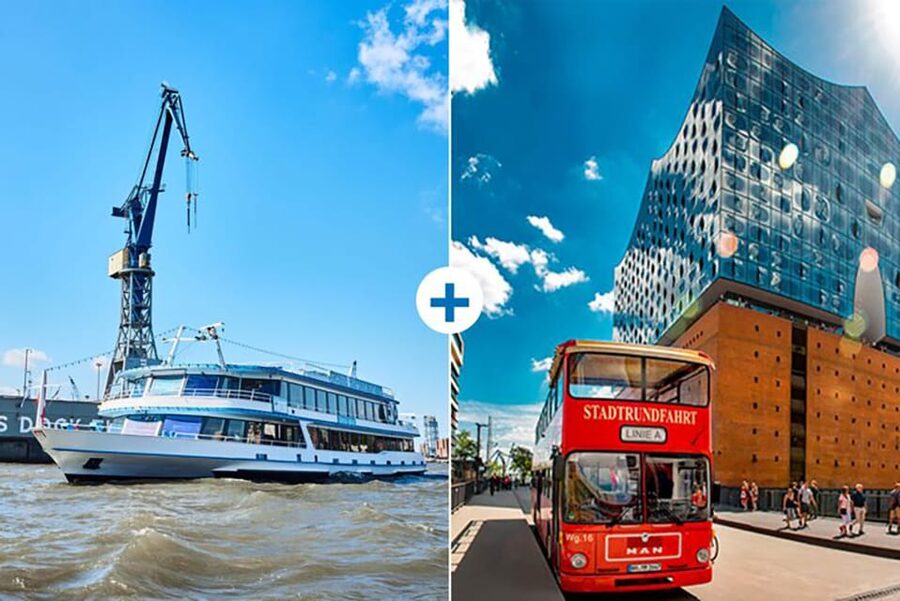 Hamburg: Harbor Cruise and Bus City Hop-On Hop-Off Tour - The harbor cruise: Speicherstadt to the container ports on a water route