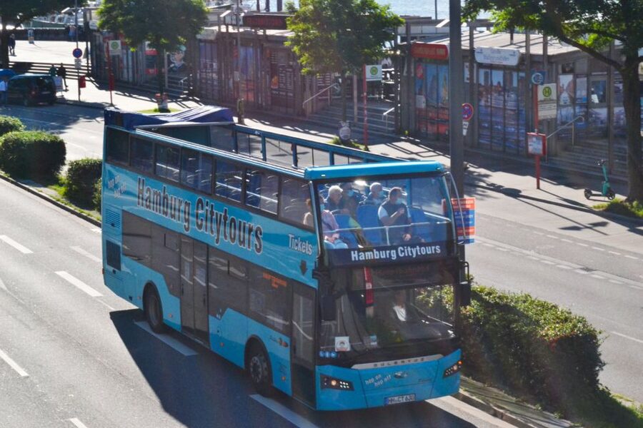 Hamburg: Hop-On Hop-Off Bus Tour Family Ticket - Onboard commentary and the live guide style you should expect