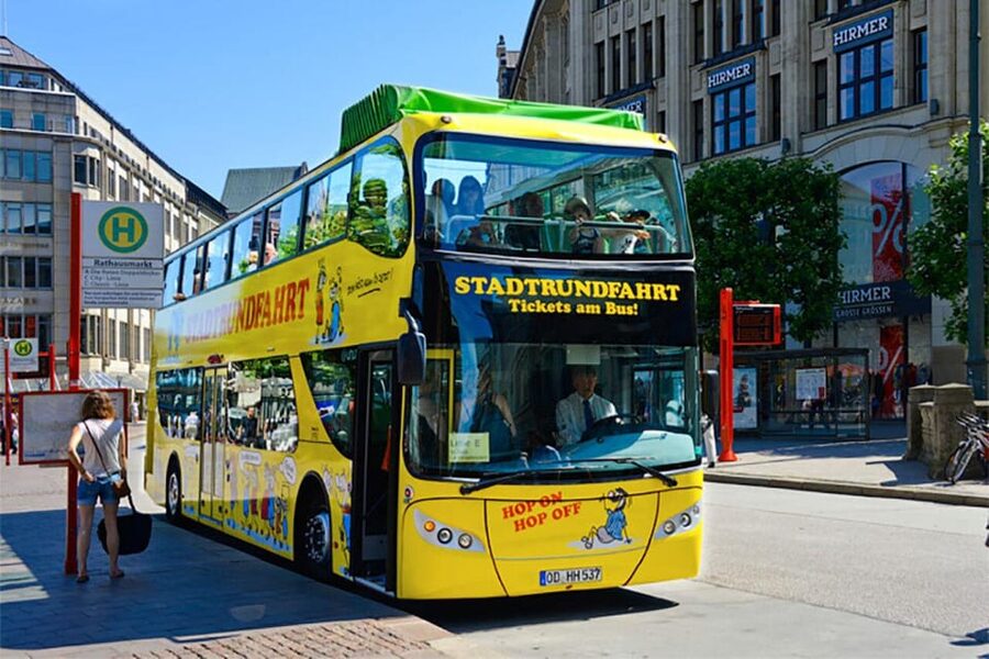 Hamburg: Hop-On Hop-Off Bus Tour Yellow Double Decker - The double-decker format: your “overview” plan for 1 day