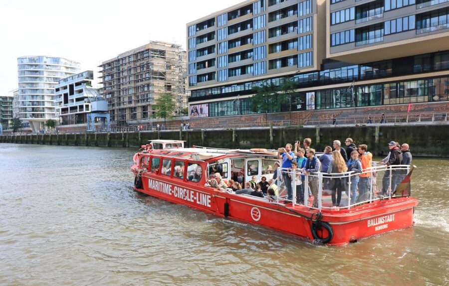 Hamburg: Hop-On Hop-Off Harbor Cruise with Commentary - A barge view of Hamburg’s port you can actually use
