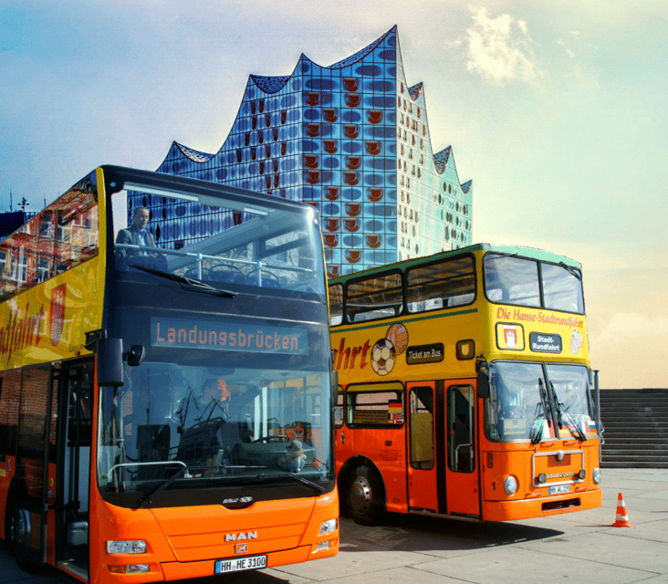 Hamburg : Line G Hop-On Hop-Off Sightseeing Tour - Getting On: Landungsbrücken, Brücke 4, and the Orange-Yellow Buses
