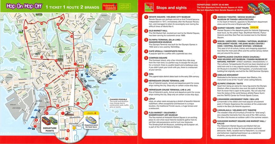 Helsinki: Hop-On Hop-Off Bus Tour & City Highlights Cruise - Headsets, Languages, and Written Info: Getting Value from Every Minute