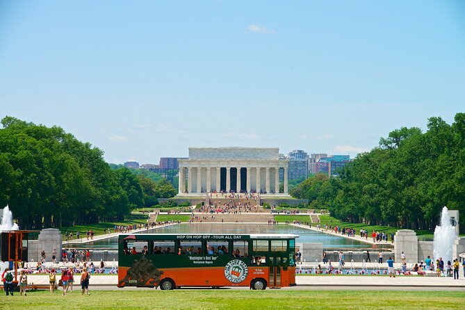 Hop-On Hop-Off 21 Stop Trolley Tour + Arlington Cemetery Tour - Washington Monument, the Holocaust Museum Area, and the Mall’s Big Decisions
