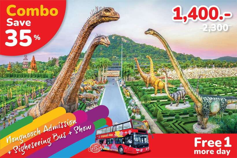 Hop-On Hop-Off Bus Tours and Nongnooch Pattaya Combo - Key Highlights at a Glance